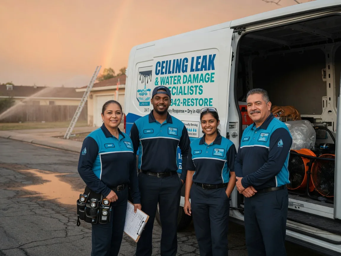 Ceiling Leak Cleanup company in Round Top, TX